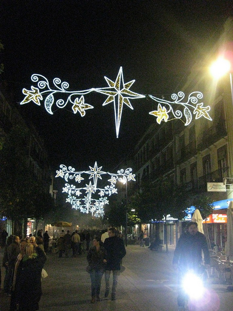 Christmas lights on San Jacinto, Triana